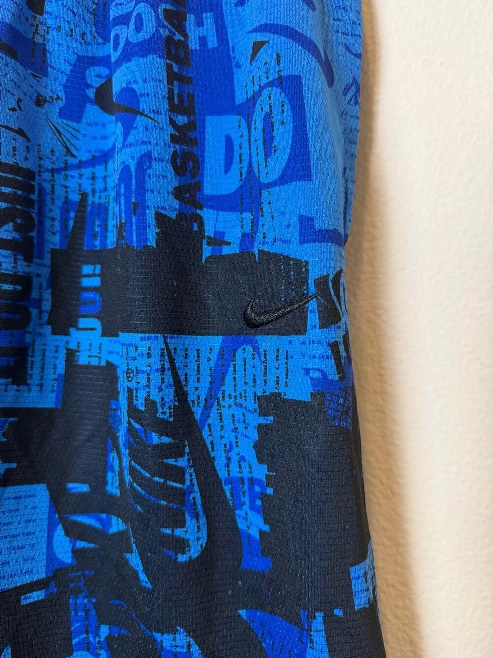Nike Dri-FIT DNA Basketball Shorts Blue Black Print Men's Size Medium - Picture 2 of 6